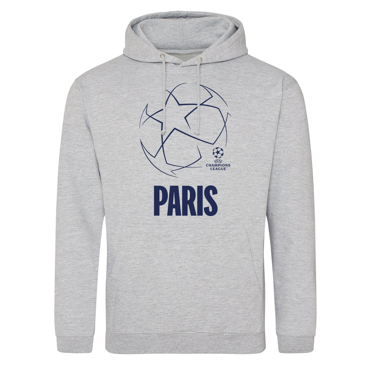 Champions League Starball Paris City Hoodie Grey