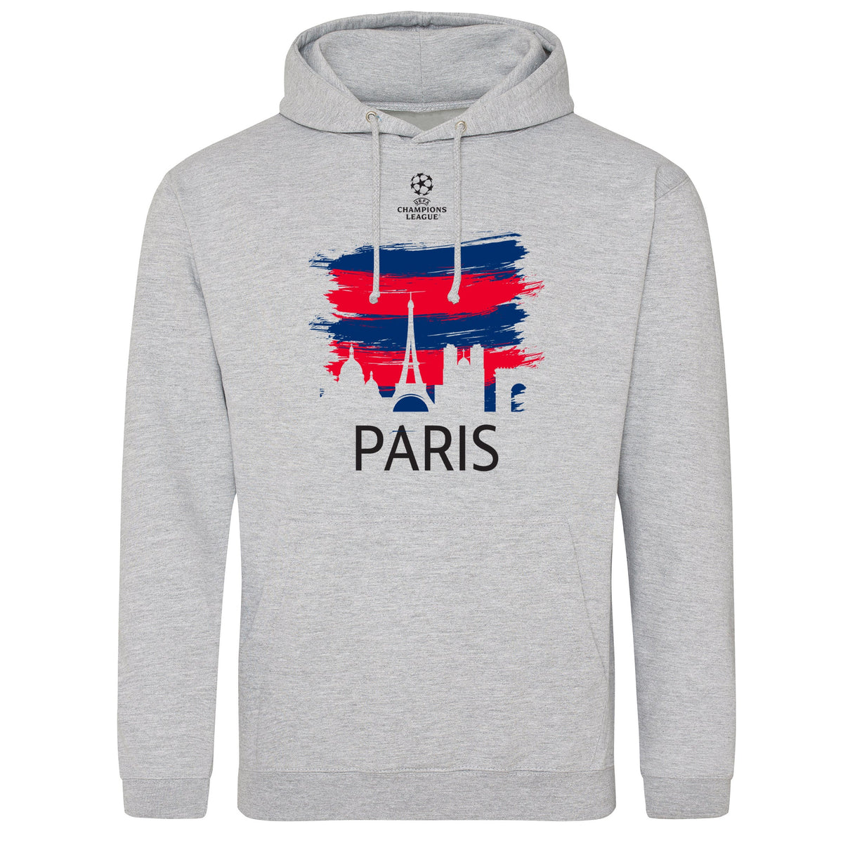 Champions League Paris City Painted Skyline Hoodie Grey
