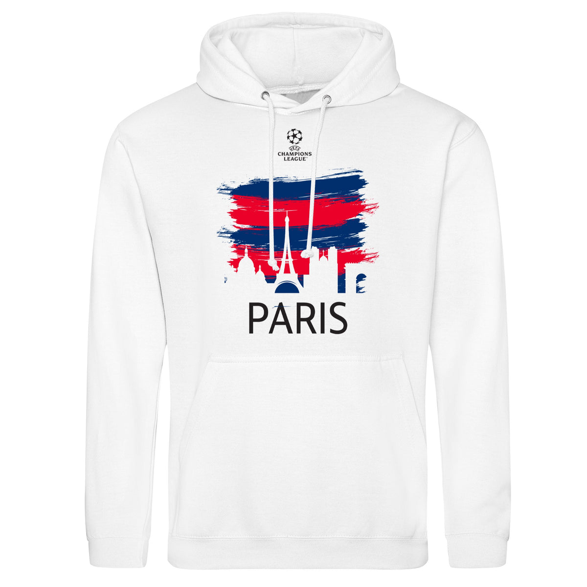 Champions League Paris City Painted Skyline Hoodie White