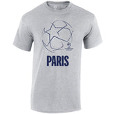 Champions League Starball Paris City T-Shirt Grey
