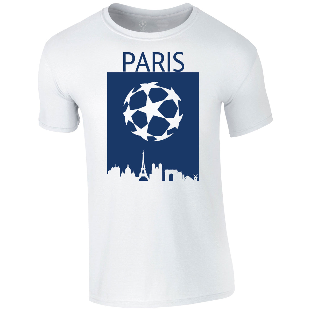 Champions League Paris City Skyline T-Shirt White