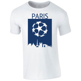Champions League Paris City Skyline T-Shirt White