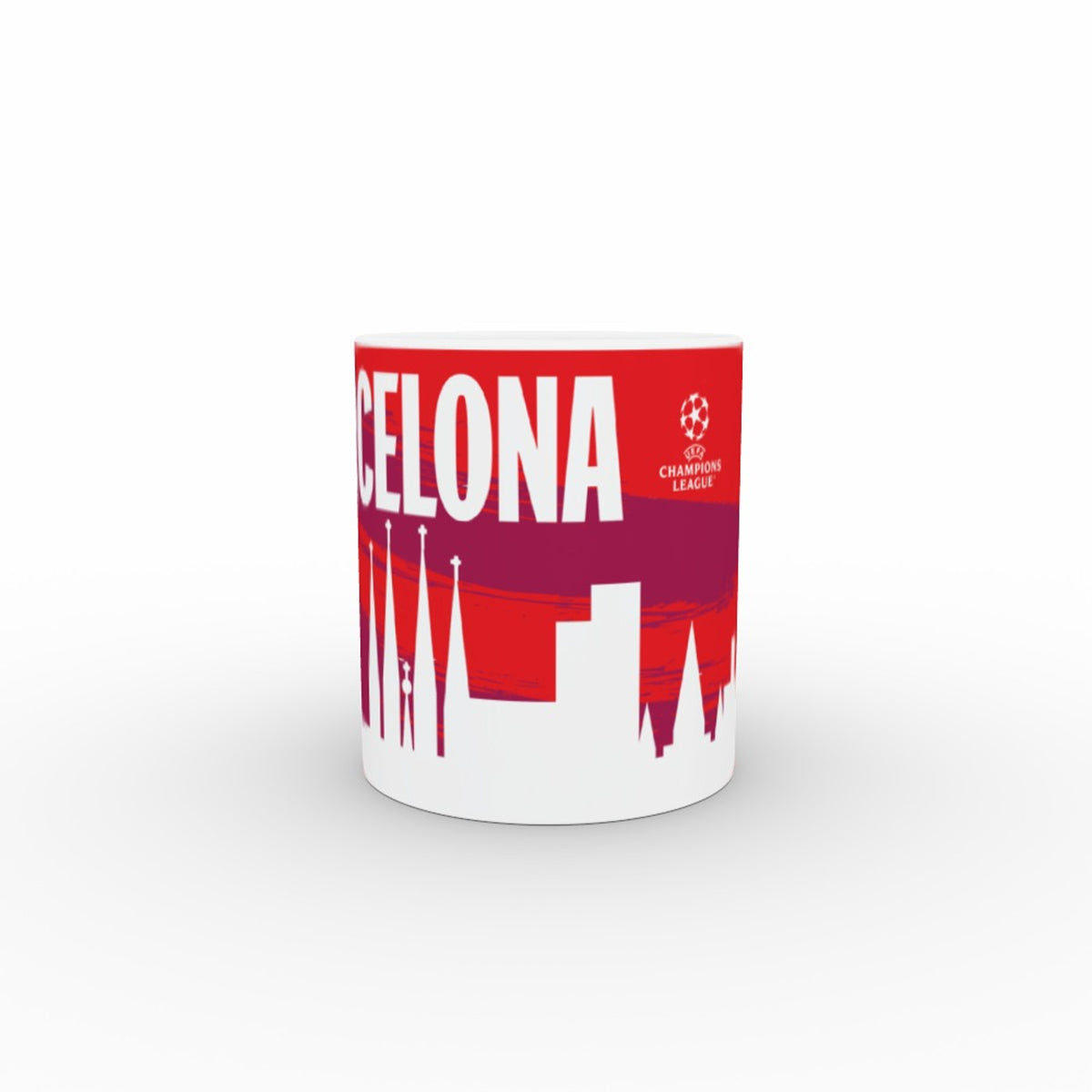 Champions League Barcelona City Painted Skyline Mug