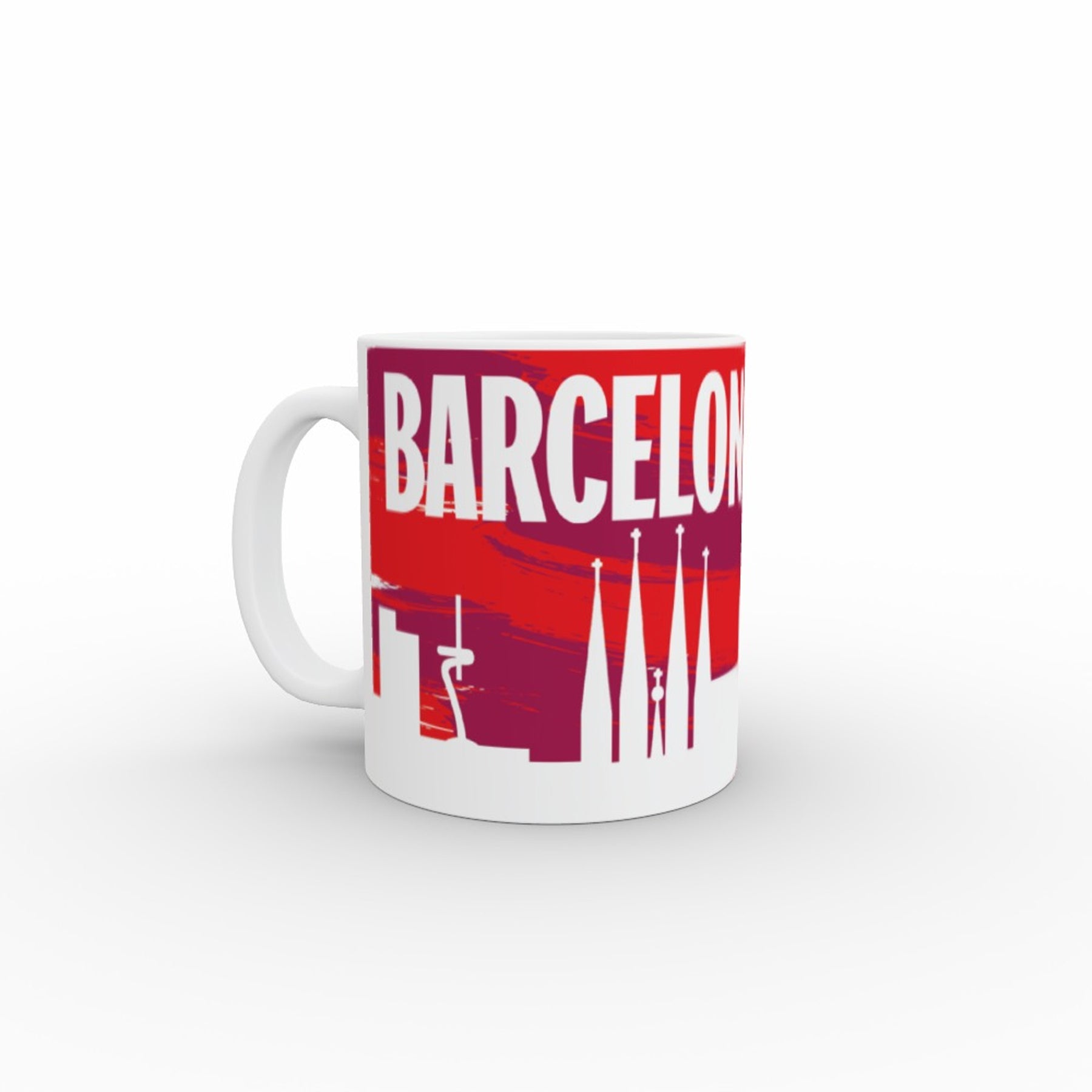 Champions League Barcelona City Painted Skyline Mug