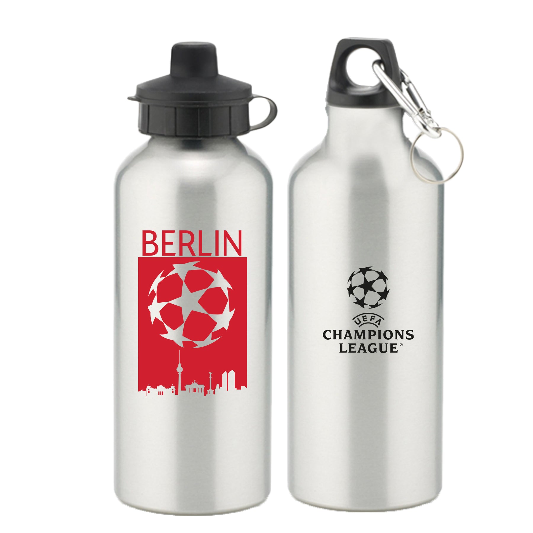 Champions League Berlin City Painted Skyline Aluminium Water Bottle