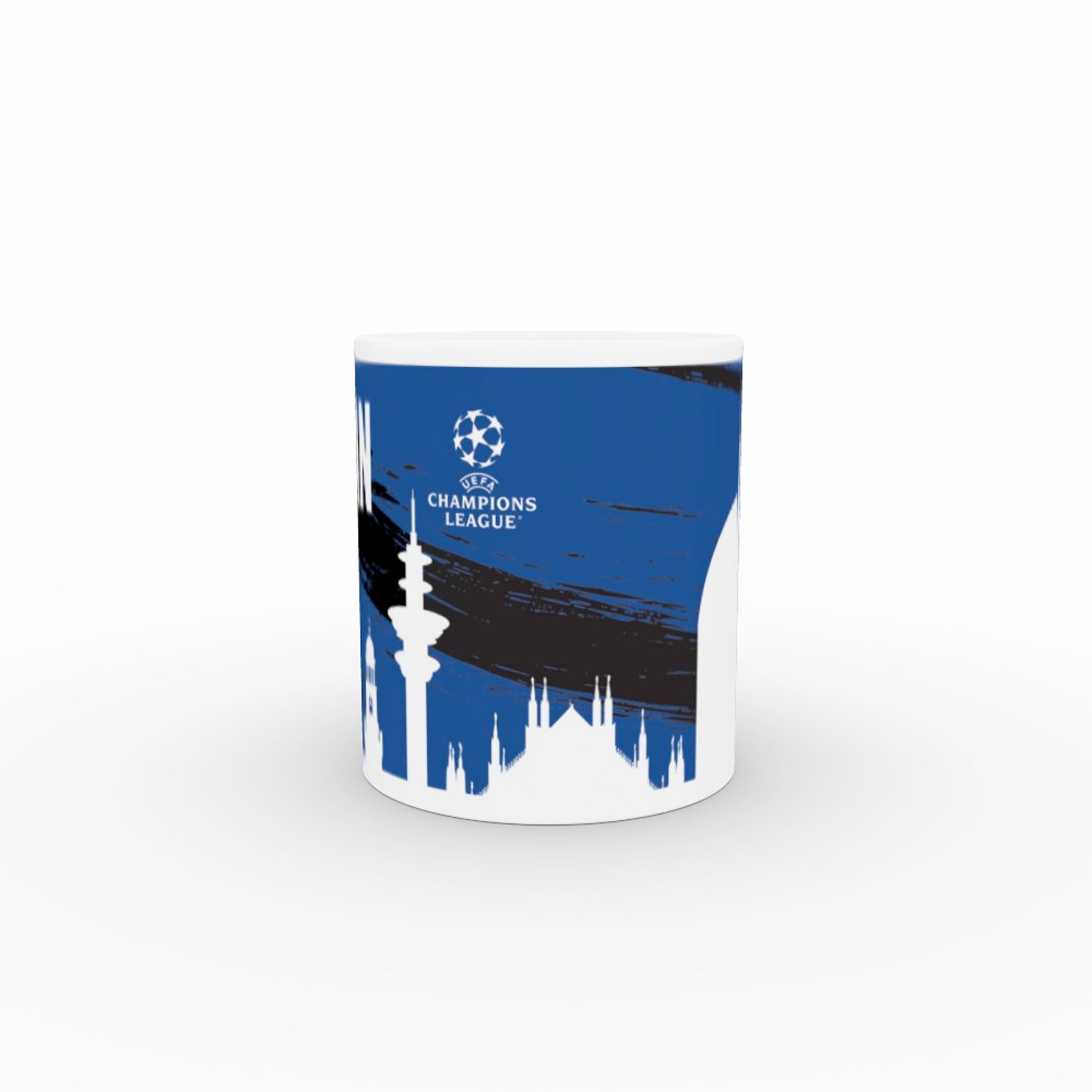 Champions League Milan City Blue Painted Skyline Mug