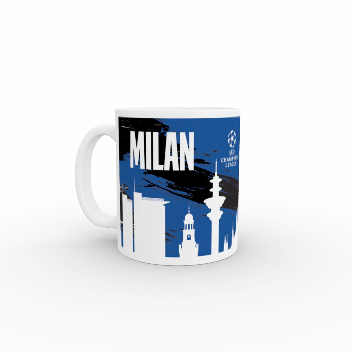 Champions League Milan City Blue Painted Skyline Mug