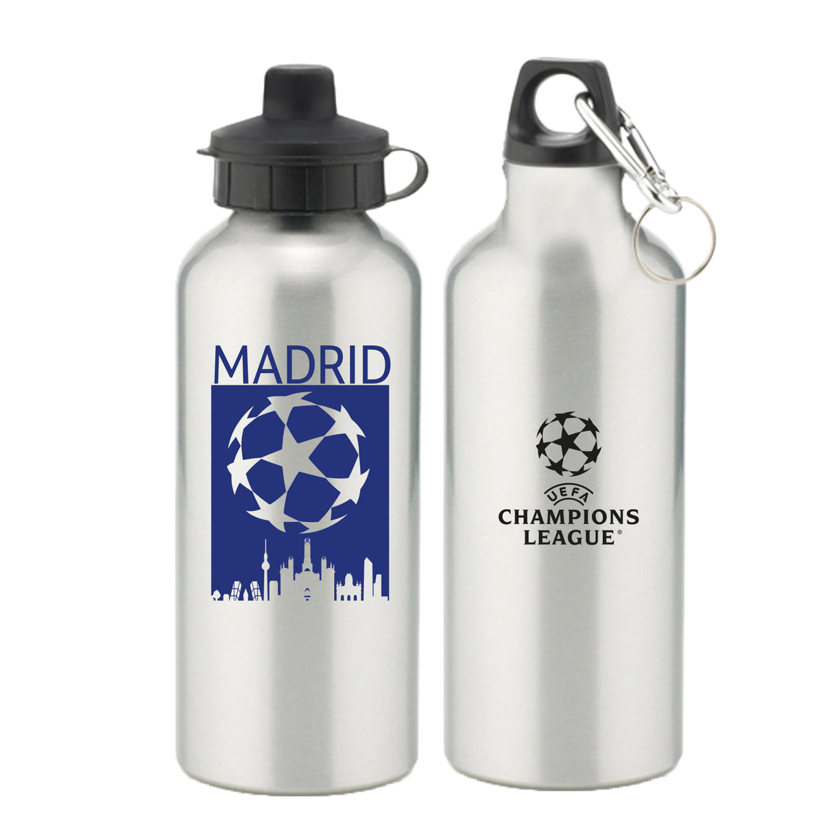 Champions League Madrid City Skyline Aluminium Water Bottle