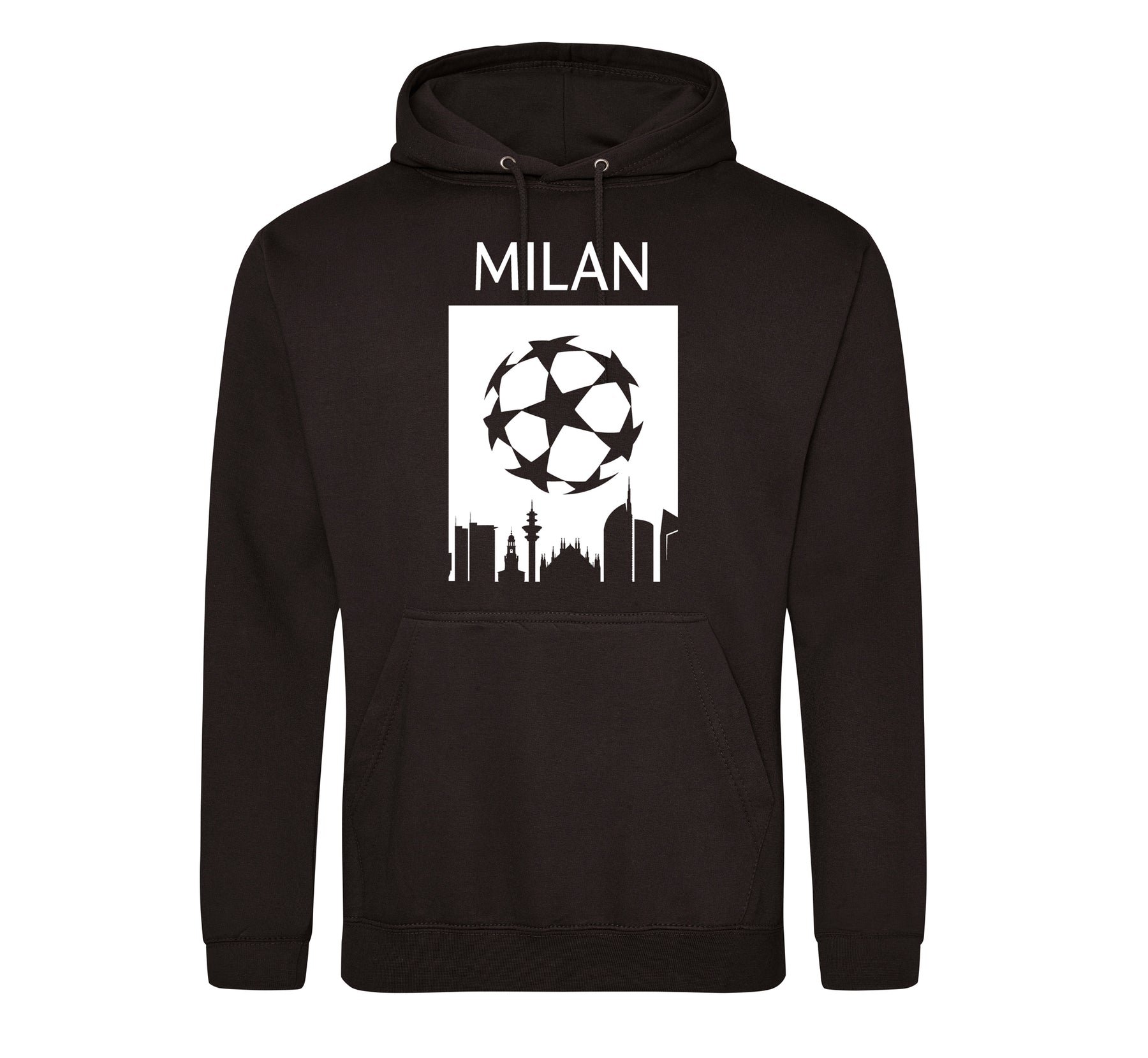 Champions League Milan City Skyline Hoodie Black