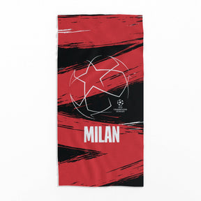 Champions League Starball Milan City Towel (140x70cm)