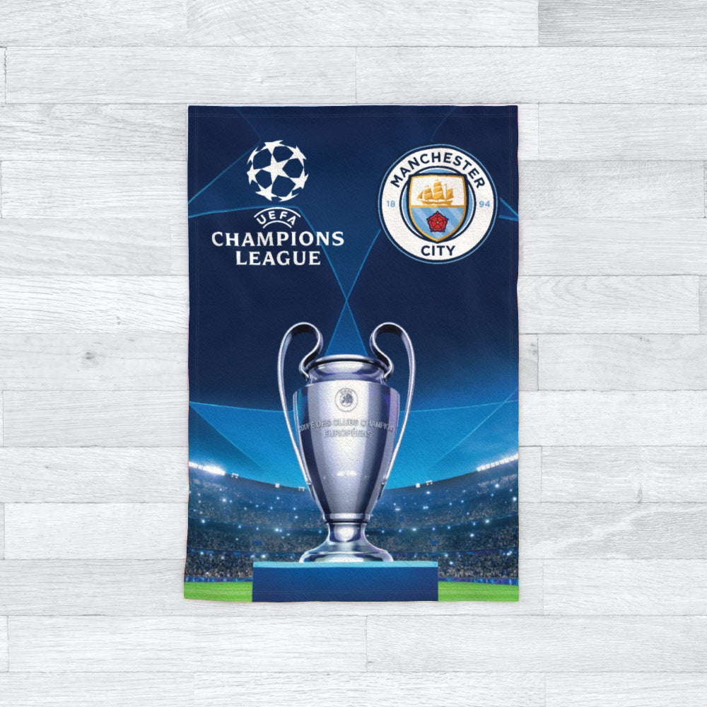 Champions League Manchester City Fleece Blanket