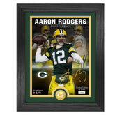 Aaron Rodgers (Packers) Player Coin in Framed Photo