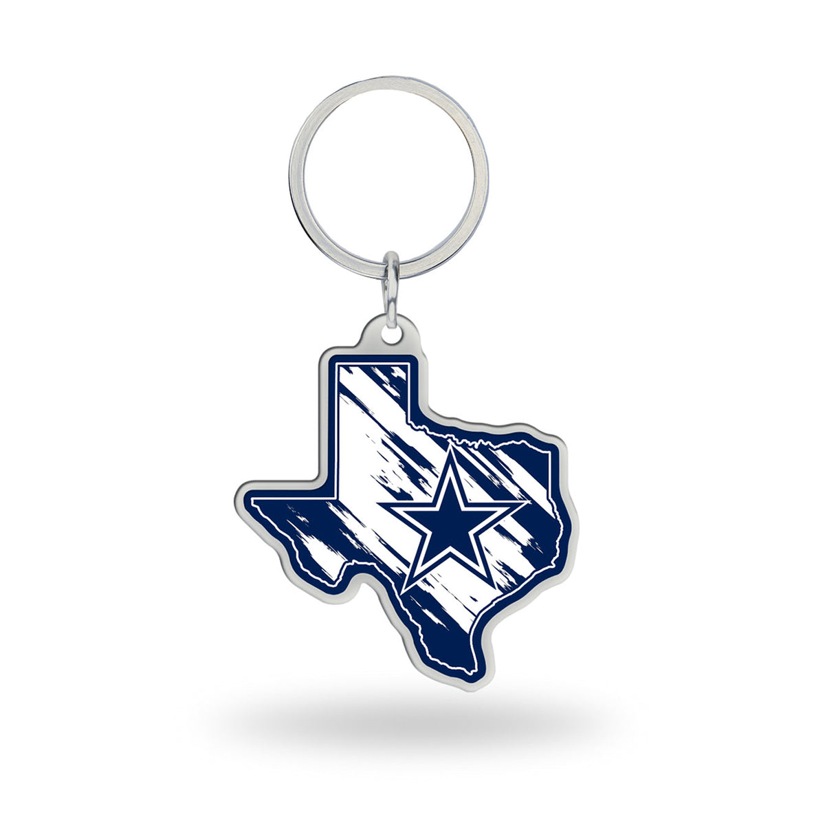Dallas Cowboys - Texas State Shaped Keychain