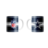 Dallas Cowboys Logo and NFL Shield Ceramic Mug