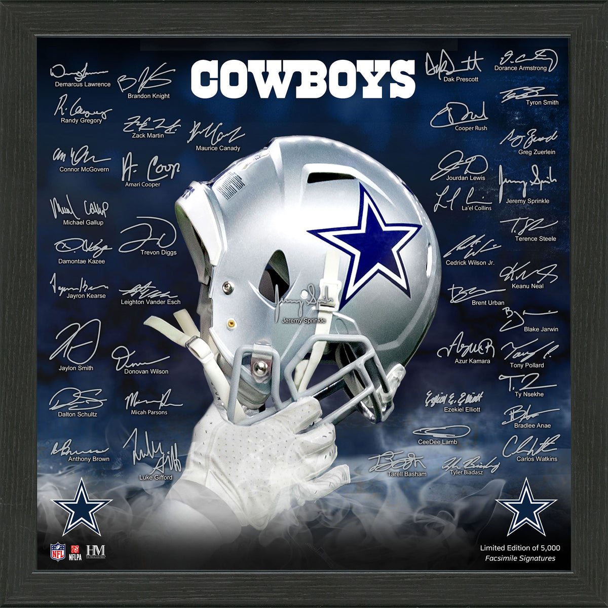 Dallas Cowboys Signature Helmet Frame