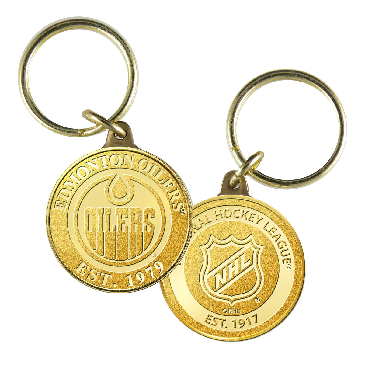 Edmonton Oilers Minted Coin Keyring