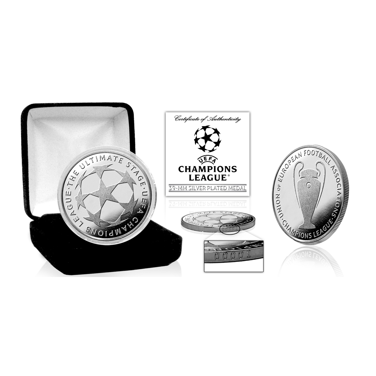 Champions League Starball and Trophy Commemorative Coin in Gift Box