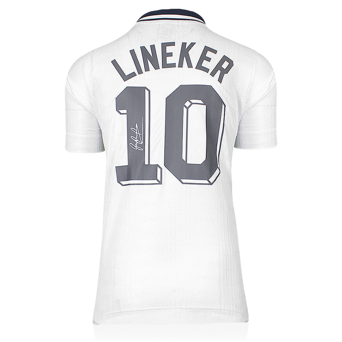 Gary Lineker Tottenham Hotspur 1991-92 Home Shirt With Back Signed