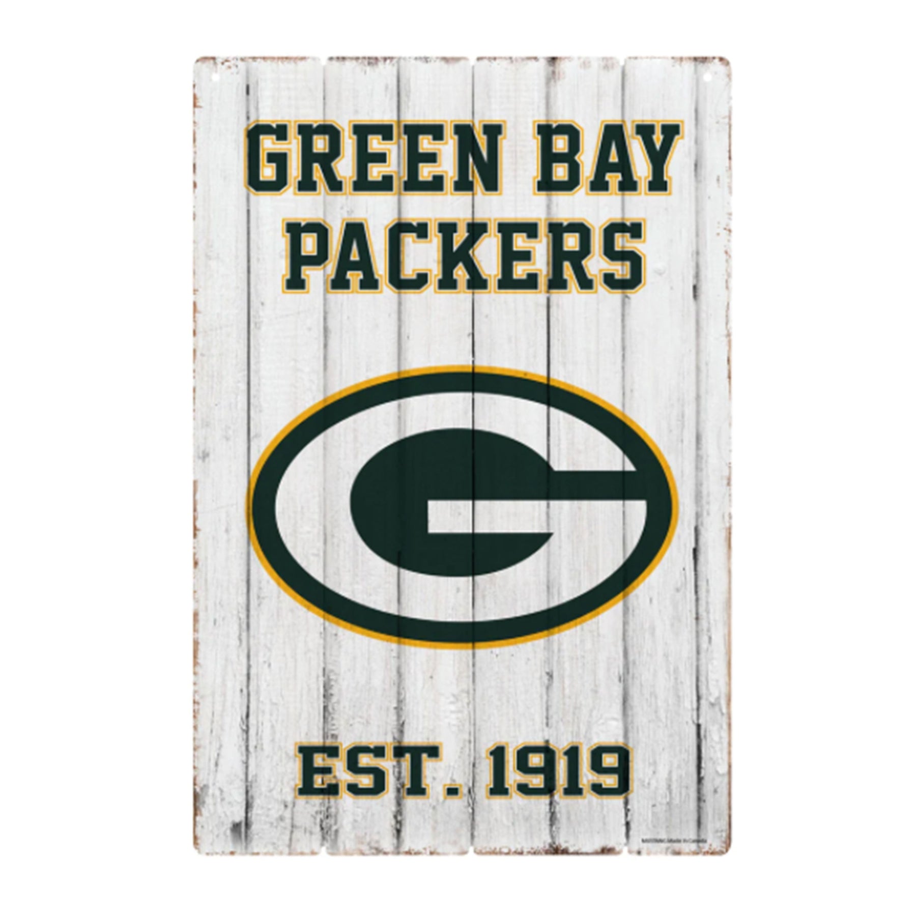 Green Bay Packers Established Faux Wood Sign