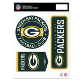 Green Bay Packers Fan Decal Sticker Set