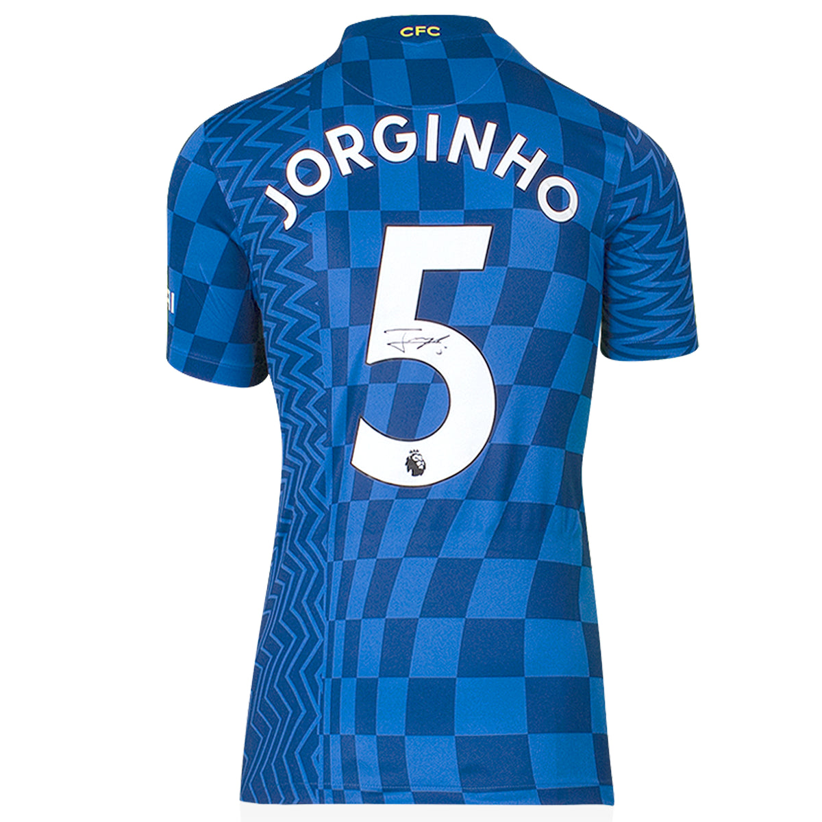 Jorginho Chelsea 2021-22 Home Shirt With Back Signed