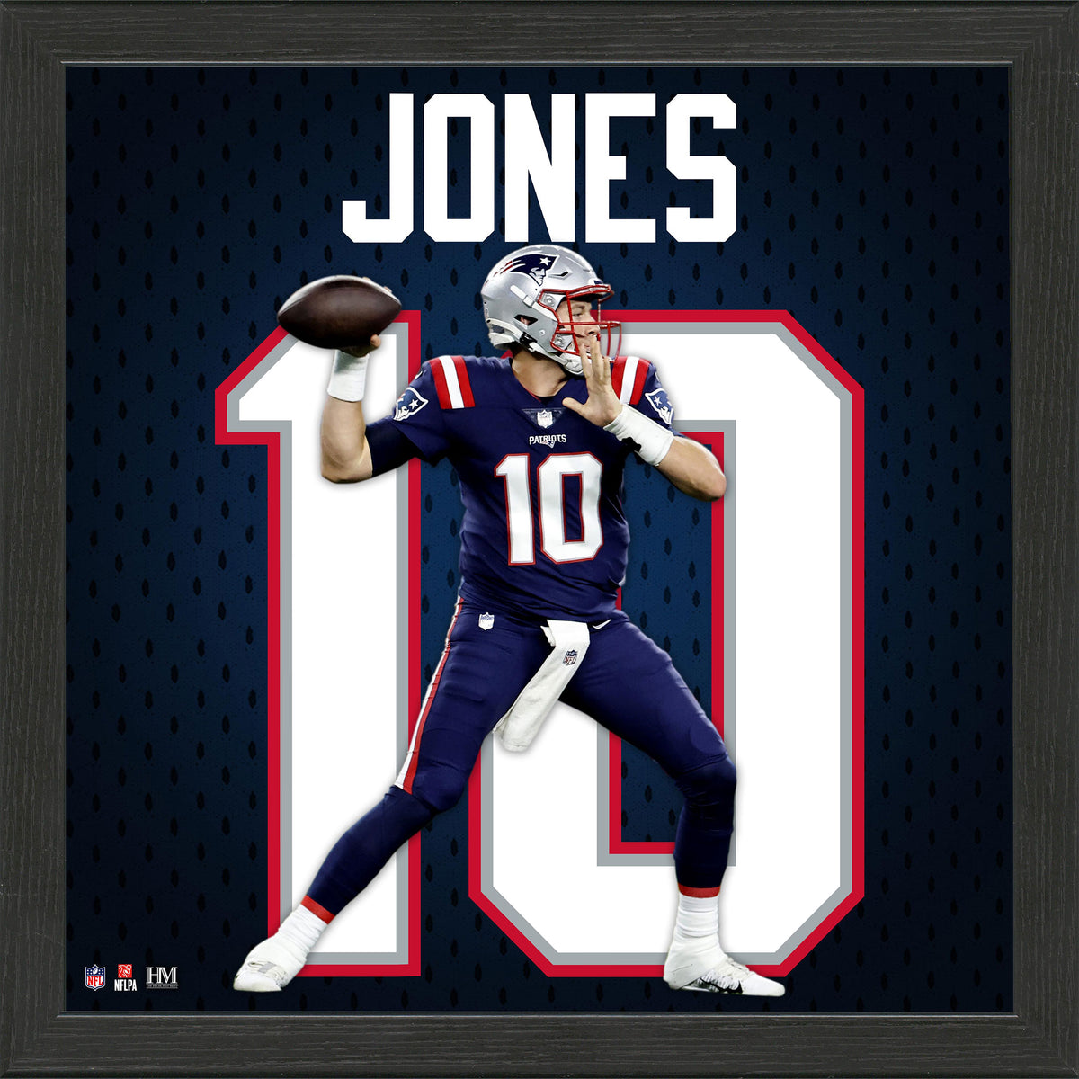 Mac Jones (Patriots) Player Impact Jersey Frame