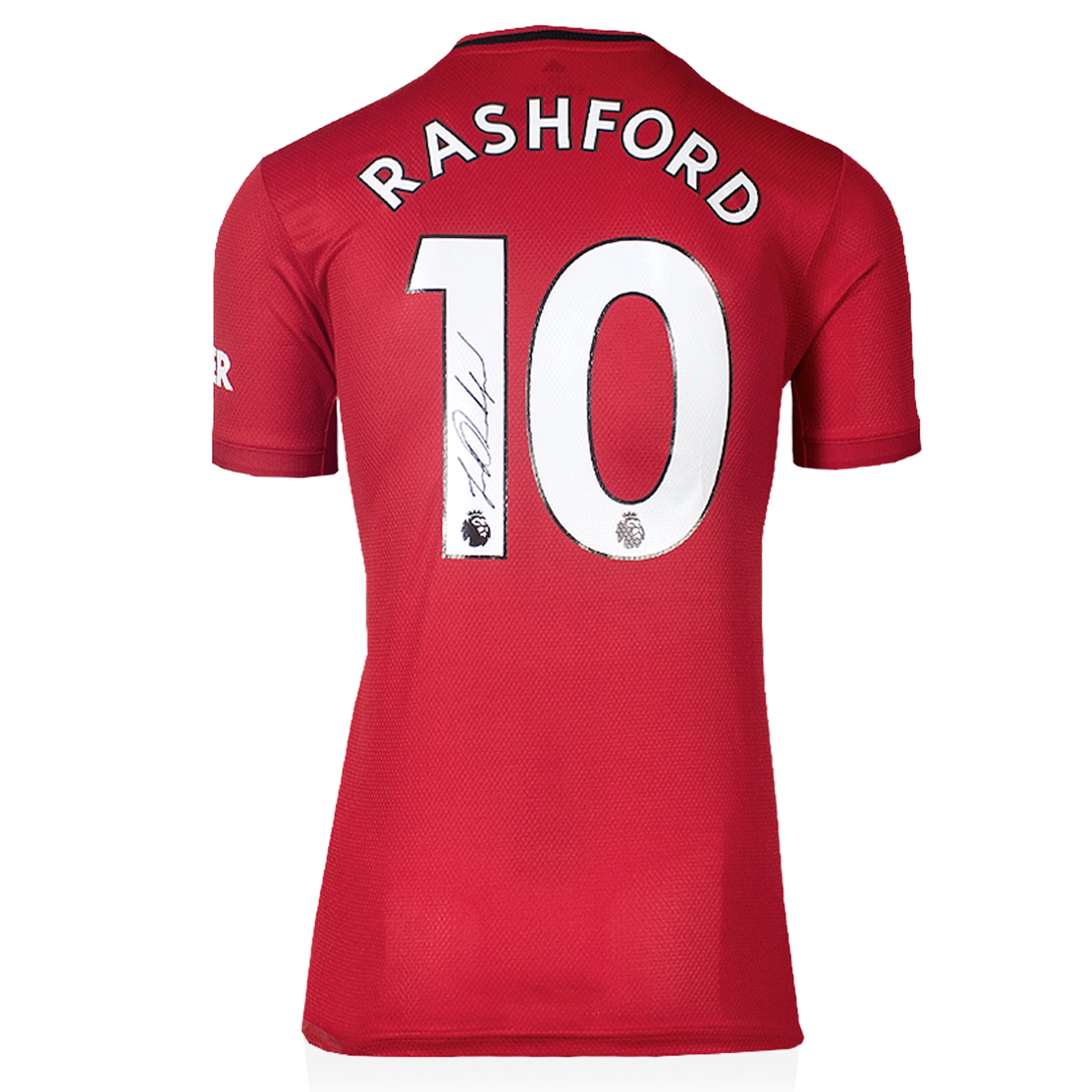 Marcus Rashford Manchester United 2019-20 Home Shirt With Back Signed