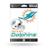 Miami Dolphins Triple Spirit Stickers