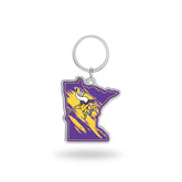 Minnesota Vikings - Minnesota State Shaped Keychain