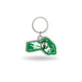 Boston Celtics - Massachusetts State Shaped Keychain