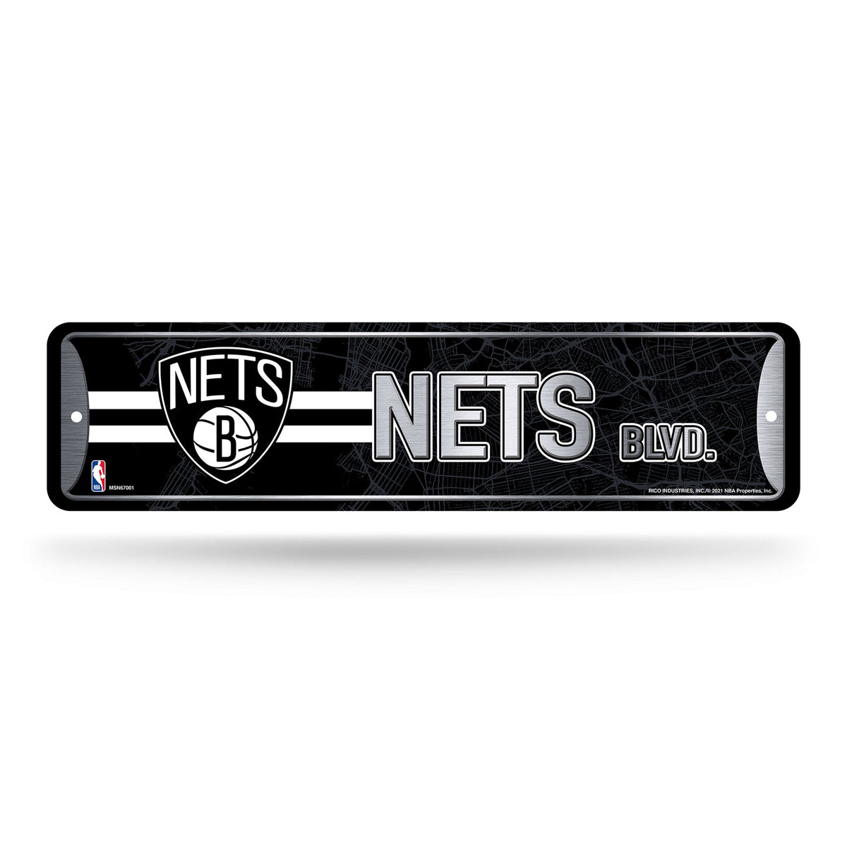 Brooklyn Nets Metal Street Sign