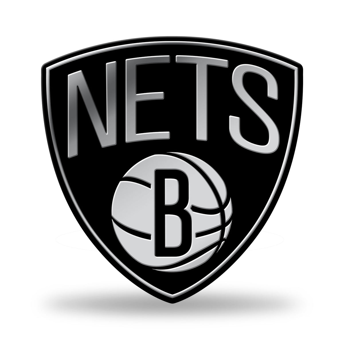 Brooklyn Nets Molded Chrome Car Emblem