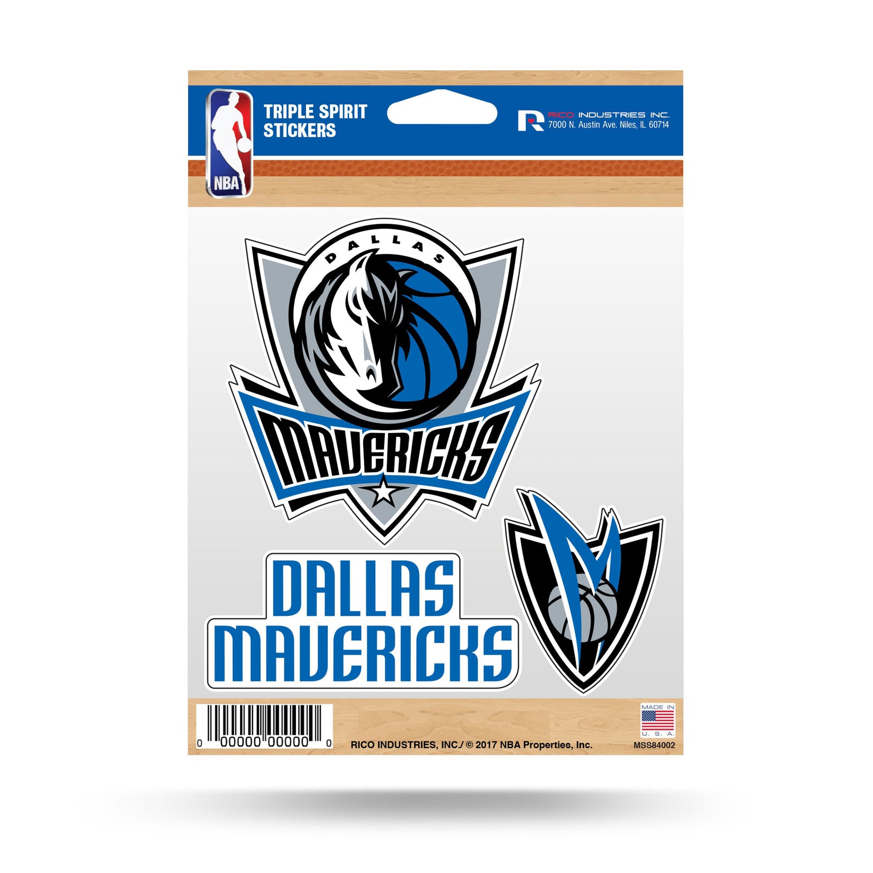Dallas Mavericks Triple Spirit Stickers