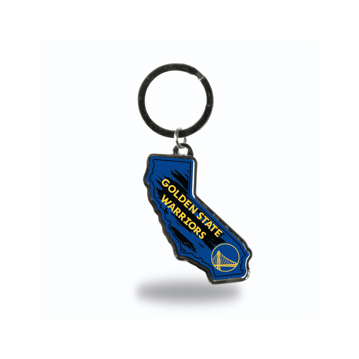 Golden State Warriors - California State Shaped Keychain