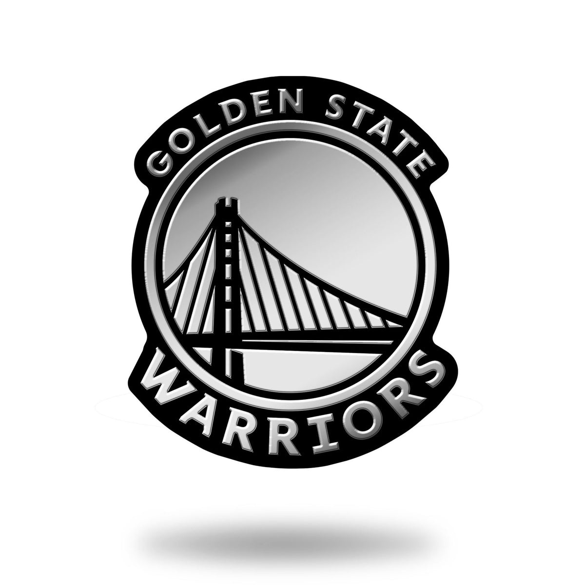 Golden State Warriors Molded Chrome Car Emblem