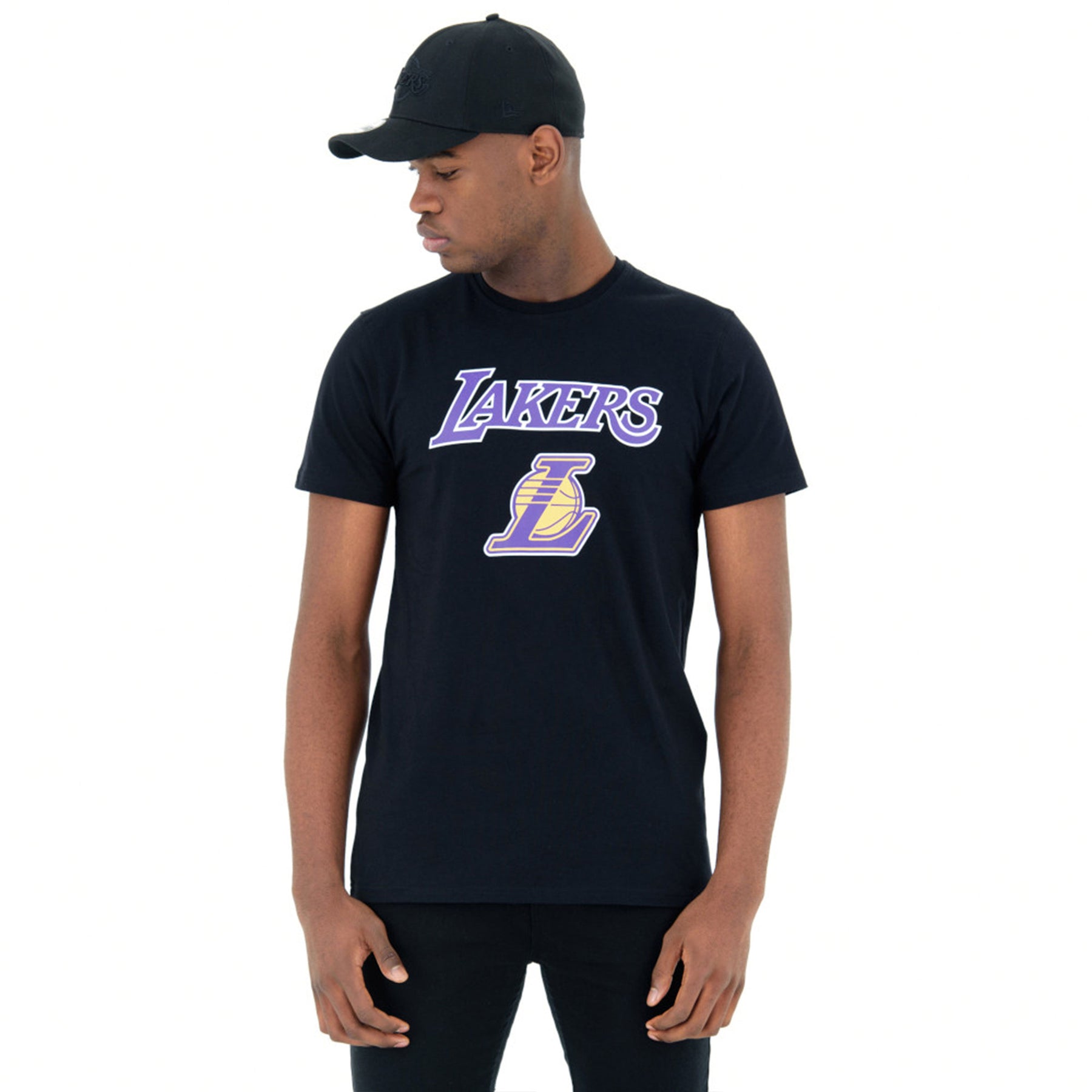 NBA Los Angeles Lakers Team Logo T-Shirt Black