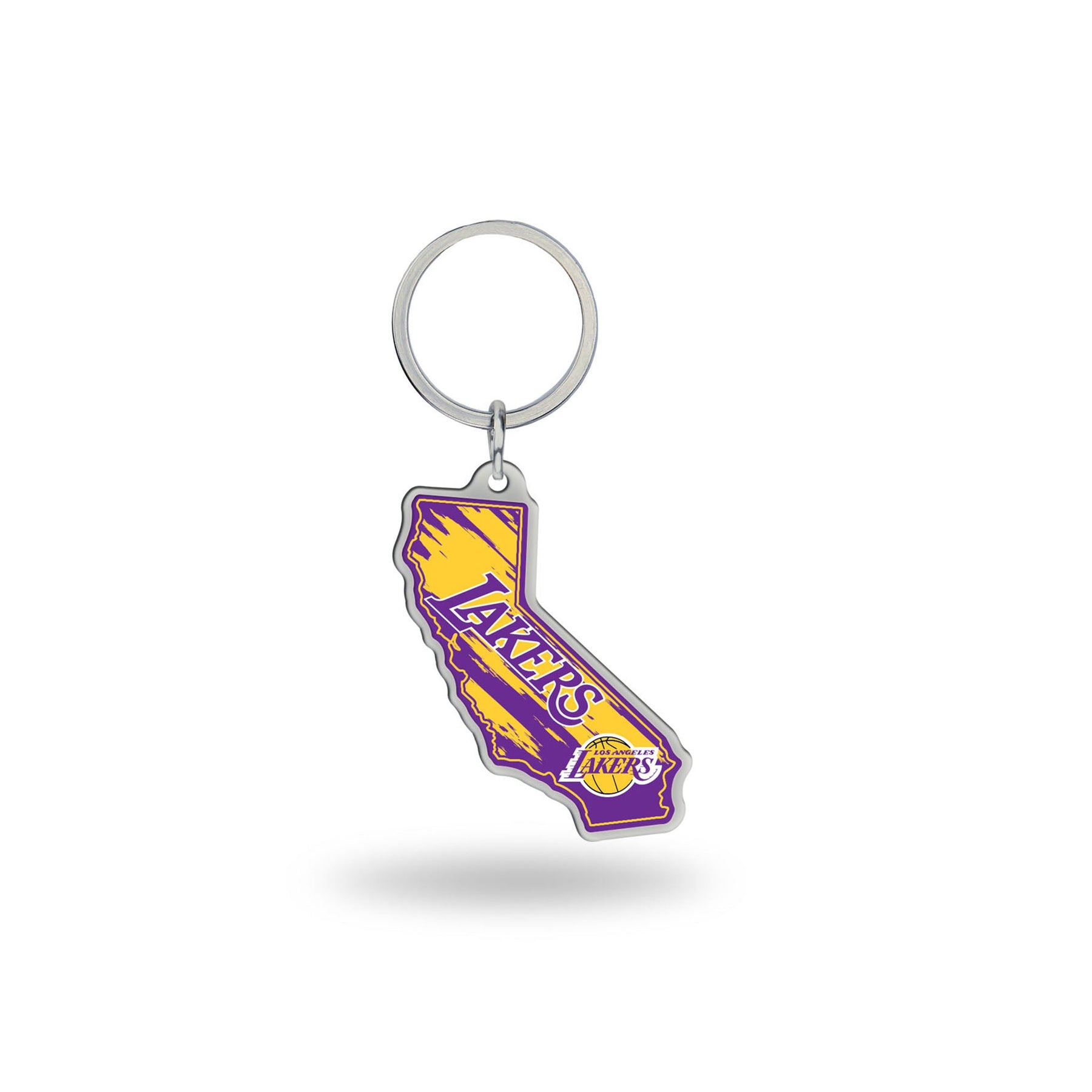 Los Angeles Lakers - California State Shaped Keychain