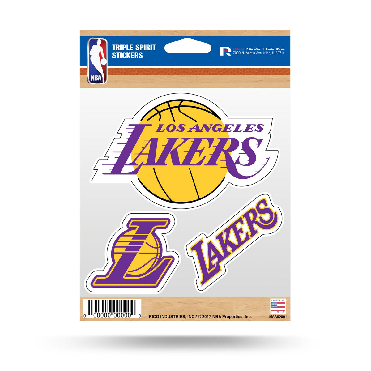 Los Angeles Lakers Triple Spirit Stickers