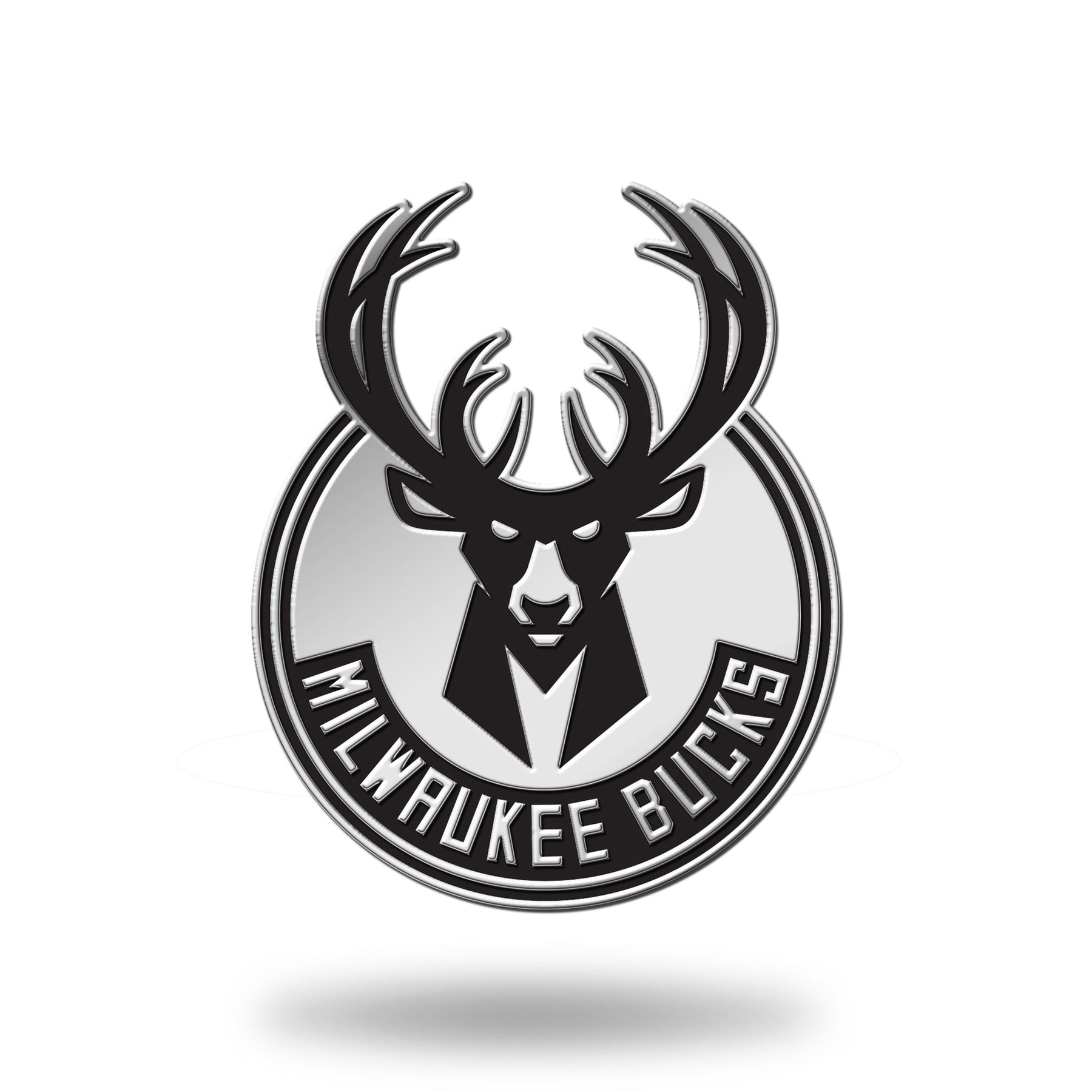 Milwaukee Bucks Molded Chrome Car Emblem