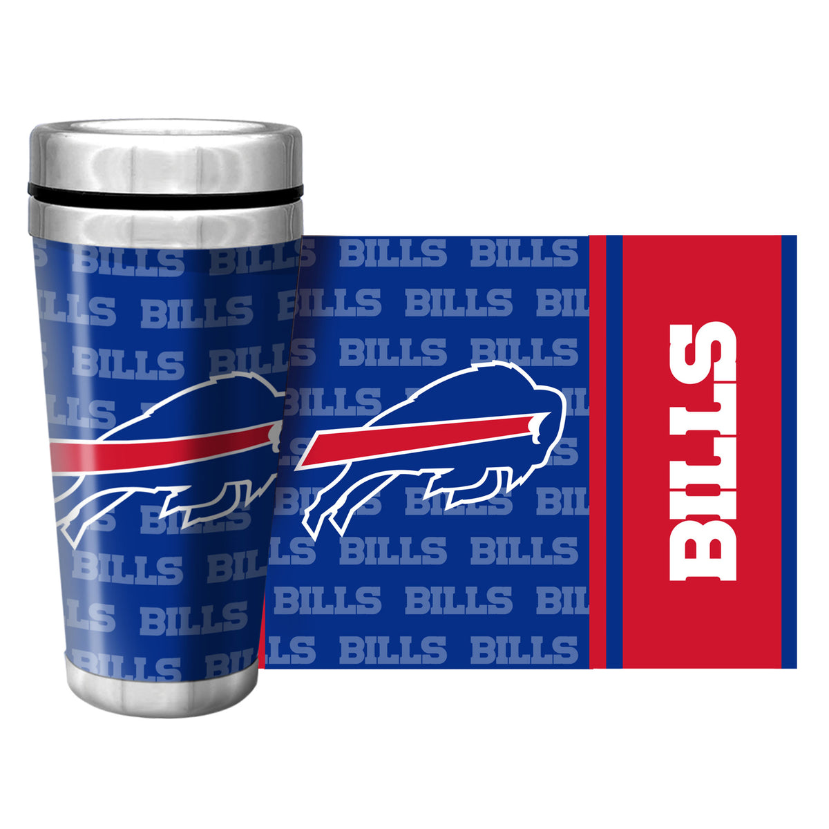 Buffalo Bills Full Wrap Travel Mug (500ml/16oz.)