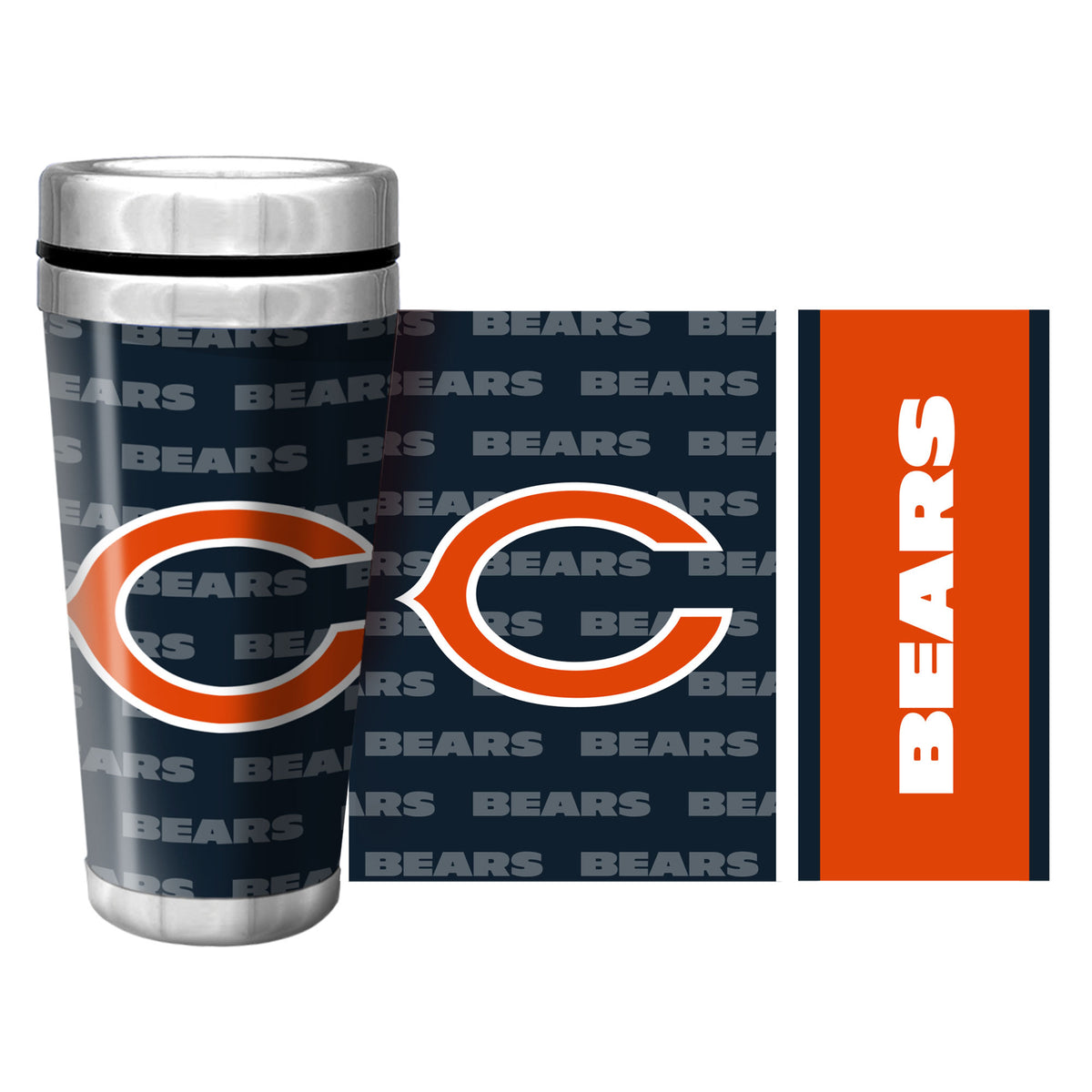 Chicago Bears Full Wrap Travel Mug (500ml/16oz.)