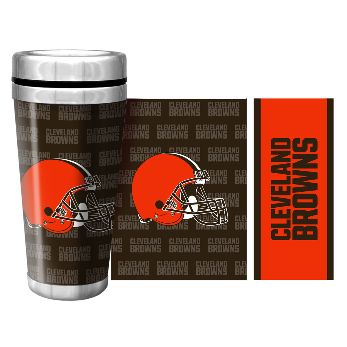 Cleveland Browns Full Wrap Travel Mug (500ml/16oz.)