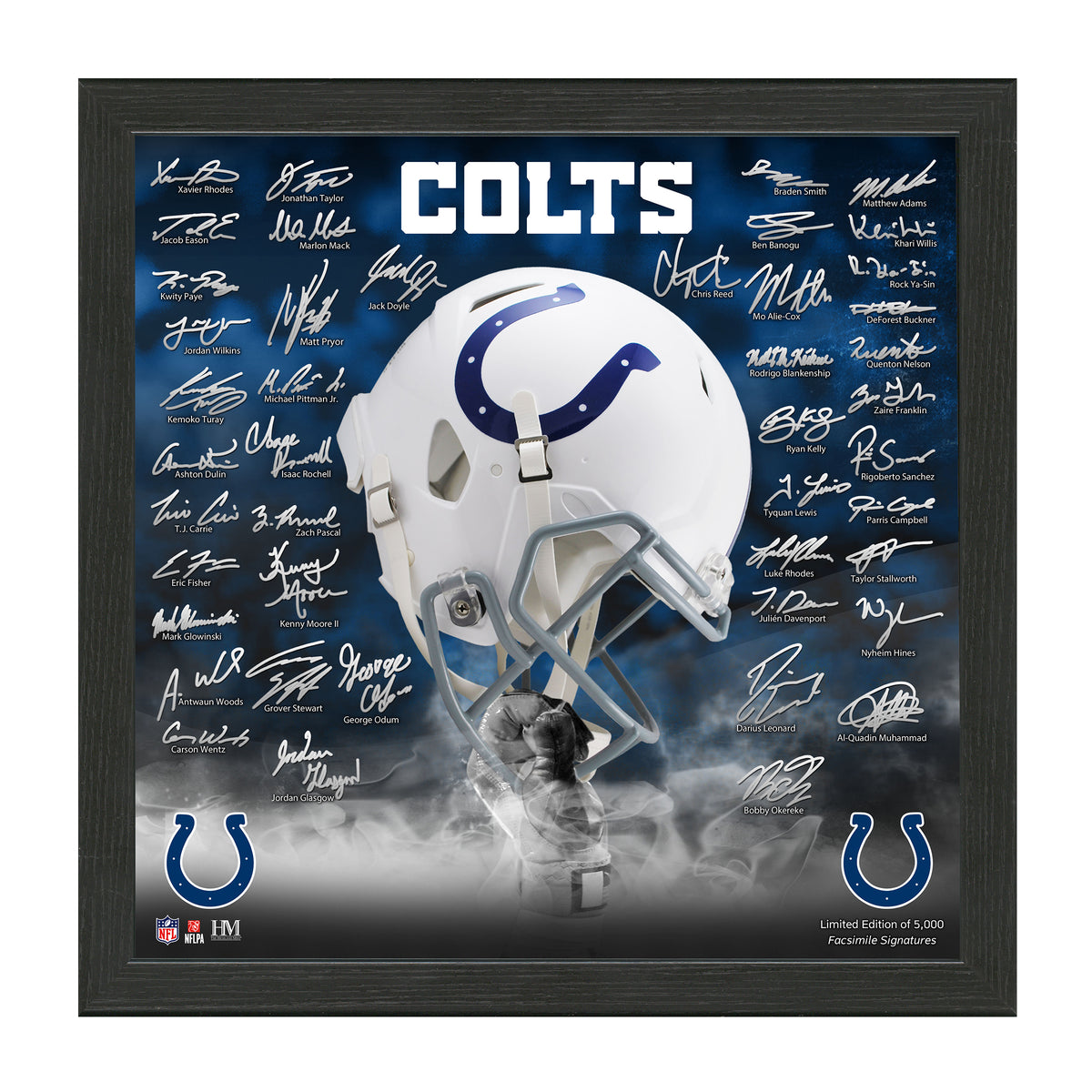Indianapolis Colts Signature Helmet Frame
