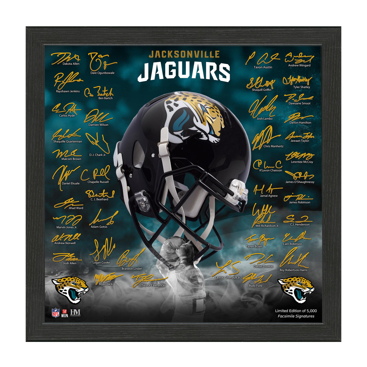 Jacksonville Jaguars Signature Helmet Frame