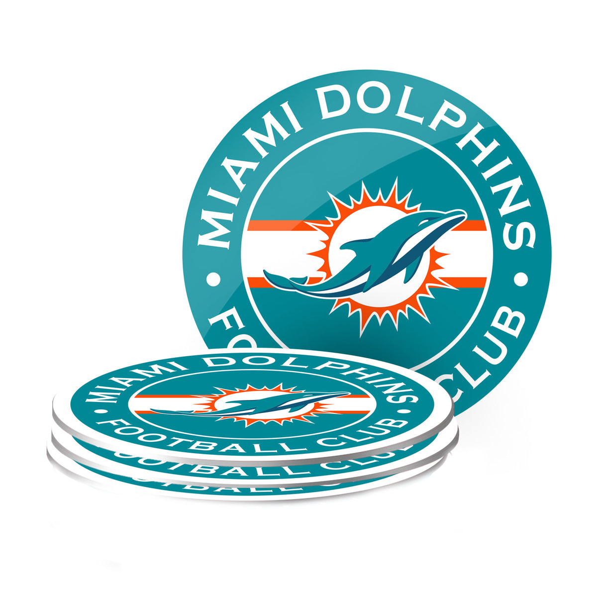 Miami Dolphins Coasters (4 pack)