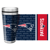 New England Patriots Full Wrap Travel Mug (500ml/16oz.)