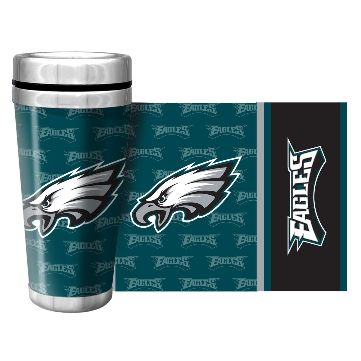 Philadelphia Eagles Full Wrap Travel Mug (500ml/16oz.)