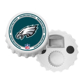 Philadelphia Eagles White Magnetic Bottle Cap Opener