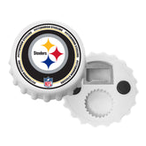 Pittsburgh Steelers White Magnetic Bottle Cap Opener