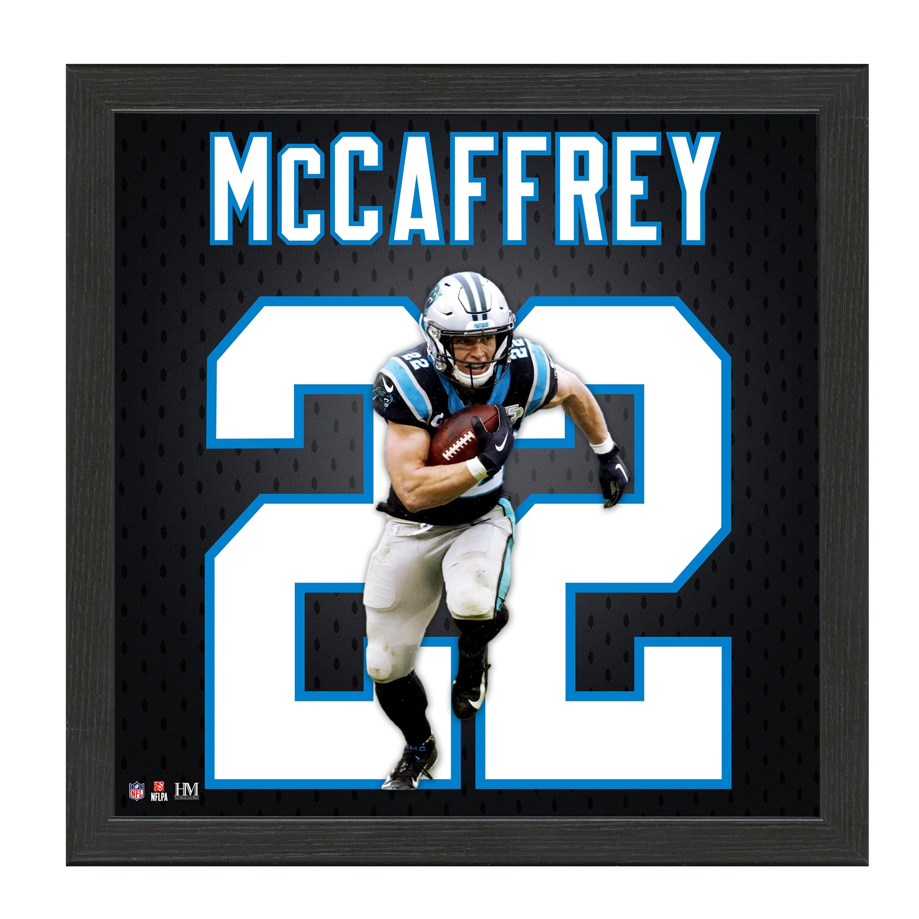 MC CAFFREY (Panthers) Impact Jersey Frame